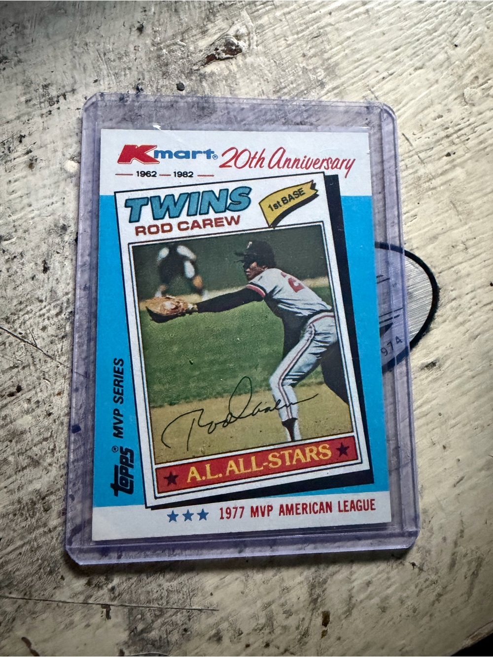 Topps Twins Rod Carew Baseball Card - Kmart 20th Anniversary